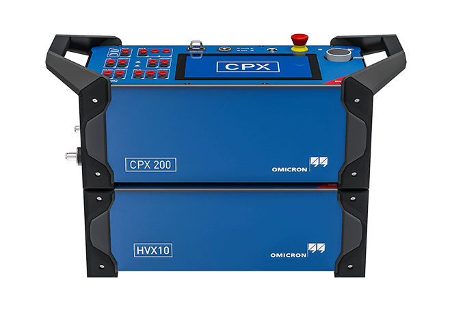 OMICRON CPX 200 and HVX10 - a versatile system component combining testing for capacitance and power/dissipation factor, and insulation resistance in a compact, lightweight device.